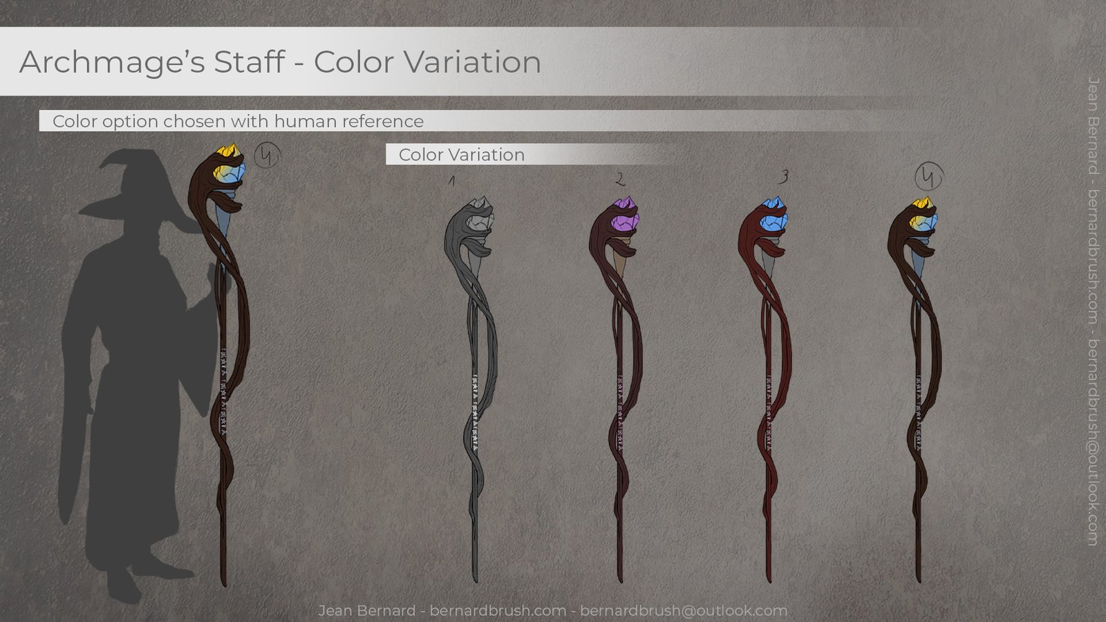 Archmage's Staff - Color Variation - Jean Bernard