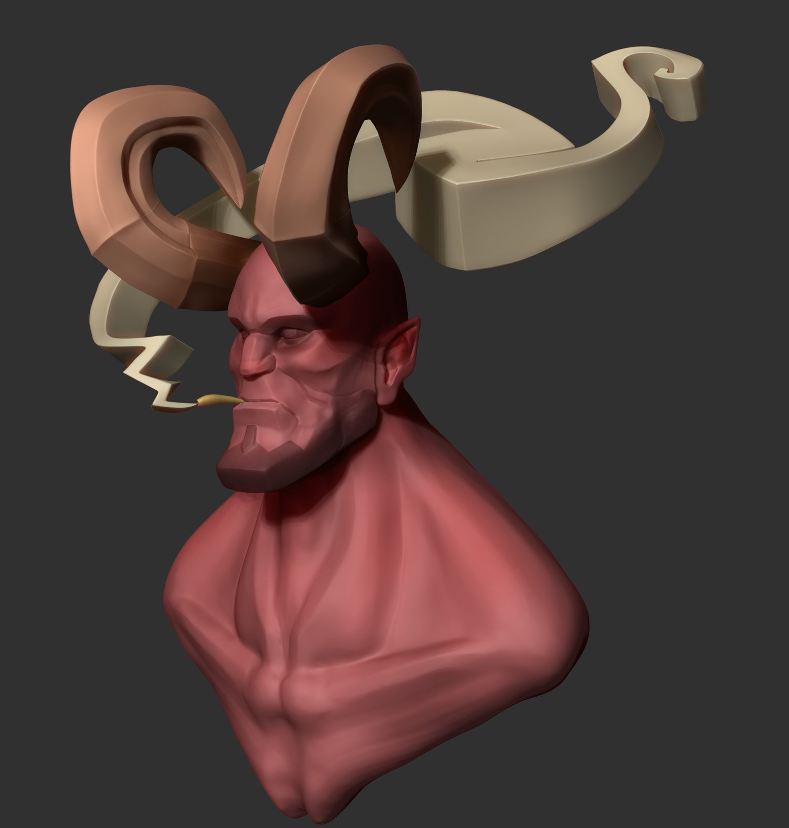 Bust of a Demon - Bernard Brush