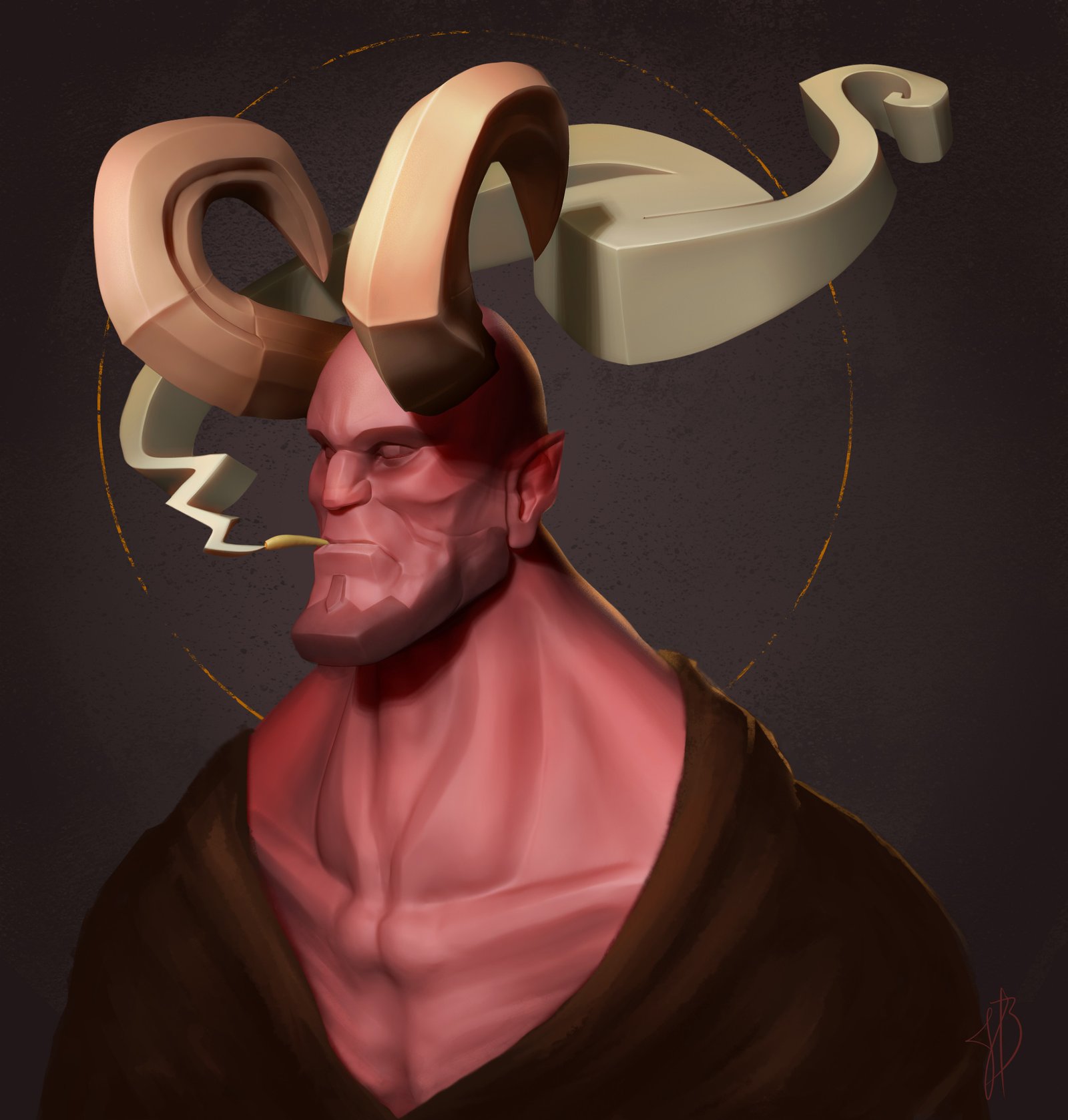 Bust of a Demon - Jean Bernard