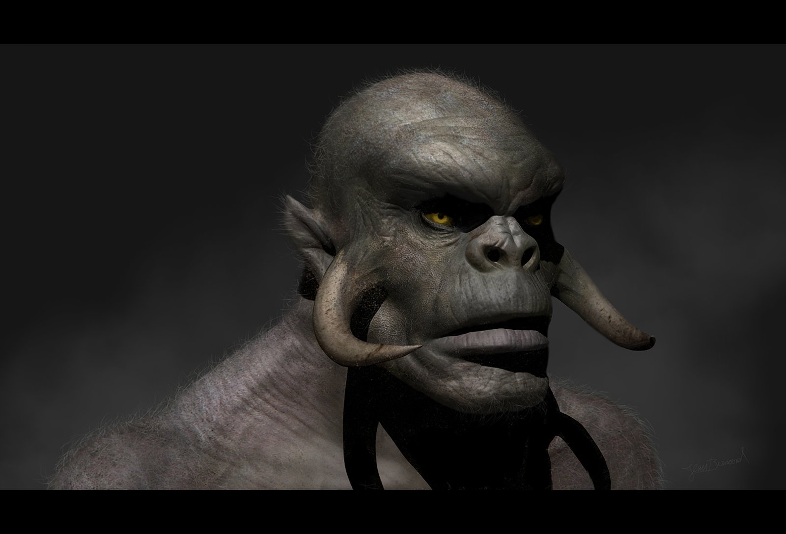 Bust of an Orc - Jean Bernard - Bernard Brush