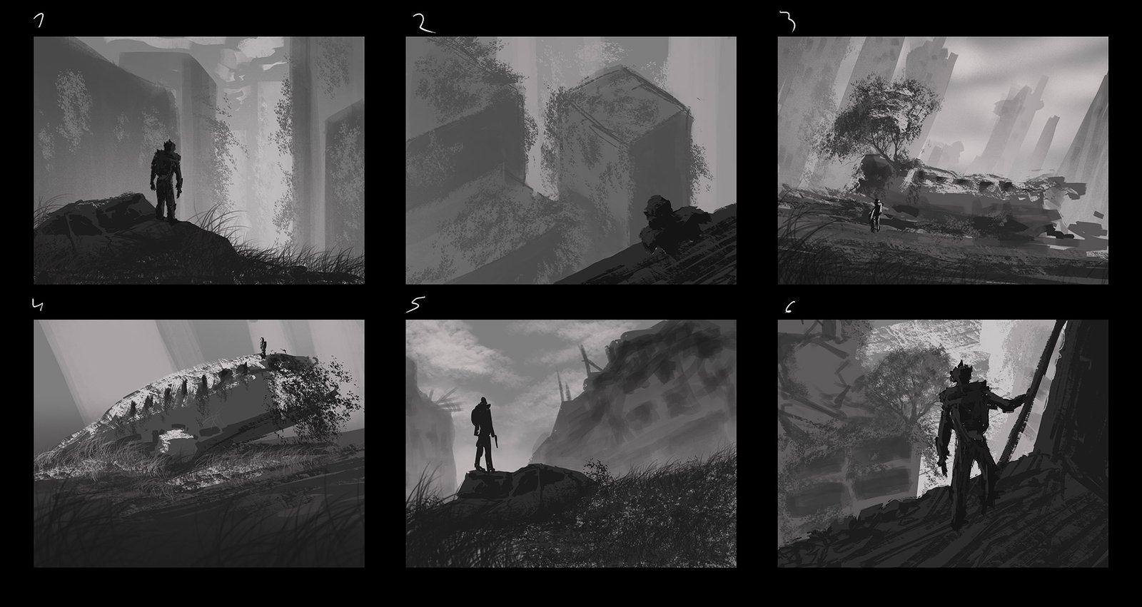 Thumbs - Environment - Post apocalyptic - Jean Bernard